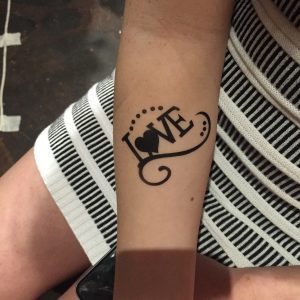 Love airbrush tattoos