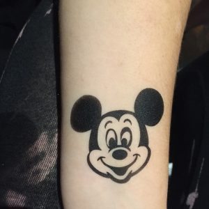 Mickey mouse airbrush tattoo