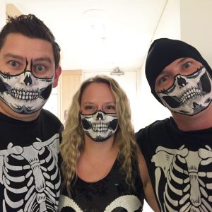 Awesome halloween skull face paint