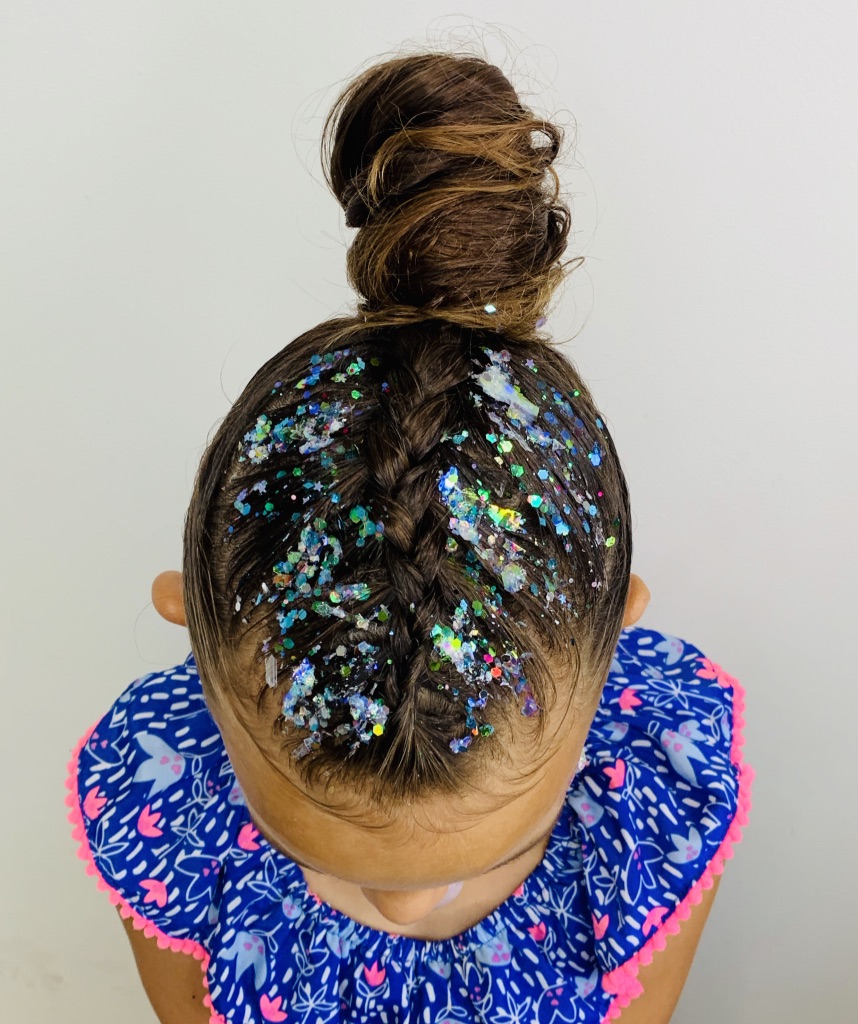 Glitter Hair Braiding | We Love Face Painting Melbourne