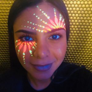 UV face painting